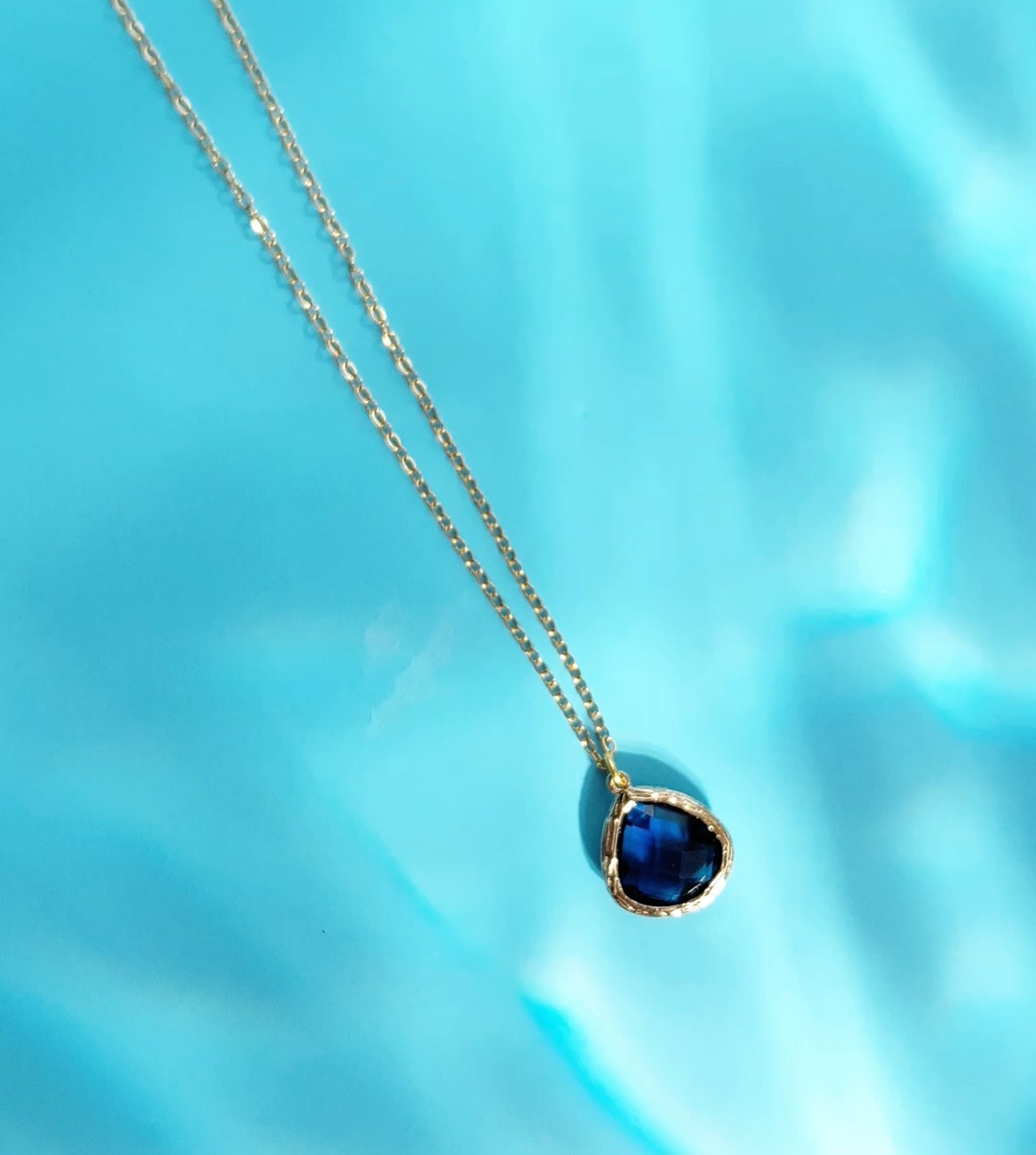 گردنبند طرح یاقوت استیل